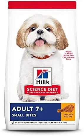 Hill's Science Diet Adult 7+ Small Bites Chicken Meal, Barley & Brown Rice Recipe Dry Dog Food, 15 Lb. Bag 5 Hill's Science Diet Adult 7+ Small Bites Chicken Meal, Barley & Brown Rice Recipe Dry Dog Food, 15 Lb. Bag - Image 5