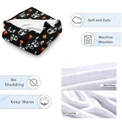 Novgarden Funny Custom Dog Blanket, Flannel Personalized Picture Blanket With Bone/Paw/Pizza/Fries/Hamburger Pattern Food Blanket Puppy Dog Memorial Gifts -Dog Supplies Store 41ACo12rCPL