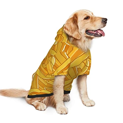 Fries Pattern Fast Food Pet Dog Hoodie Costume Pets Wear Hoodies Winter Coat Cloth Sweaters Sweatshirts Jacket Pullover 2 Fries Pattern Fast Food Pet Dog Hoodie Costume Pets Wear Hoodies Winter Coat Cloth Sweaters Sweatshirts Jacket Pullover - Image 2