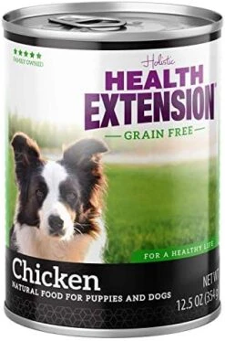 Health Extension Wet Dog Food, Gluten And Grain-Free, Healthy Natural Food Canned For Puppies, Chicken Recipe (5.5 Oz / 156 G) (Pack Of 24) -Dog Supplies Store 41AKLobkqEL. AC