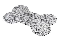 Pet Mat For Dogs & Cats | Friendly Pet Mats | Hand Braided Mat | FloorMat | Doormat | Pet Area Rugs | Polyester Material | Anti-Spill | 16 X 24 Inches | Bone Design – The Home Talk Store -Dog Supplies Store 41BVQ0KkQeL