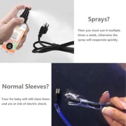 Z&X Pet Chew Proof Cord Protector 10 FT, Silicone Rubber Cable Protector, Fresh Scent Makes Your Pet Lose Interest In Chewing Power Cords, No Chew, Keeping Your Fur Baby Safe From Electric Shock 6 Z&X Pet Chew Proof Cord Protector 10 FT, Silicone Rubber Cable Protector, Fresh Scent Makes Your Pet Lose Interest In Chewing Power Cords, No Chew, Keeping Your Fur Baby Safe From Electric Shock -Dog Supplies Store 41BY4CmlZ9L