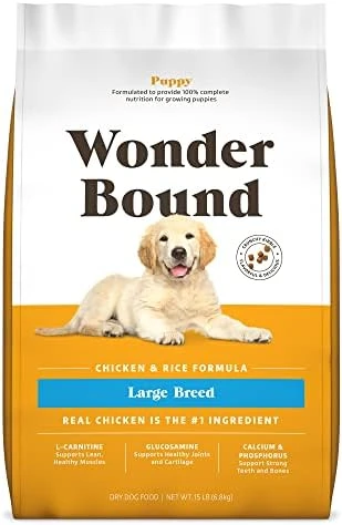 Amazon Brand - Wonder Bound Large Breed, Adult Dry Dog Food, Chicken & Rice, 30 Pound Bag 6 Amazon Brand - Wonder Bound Large Breed, Adult Dry Dog Food, Chicken & Rice, 30 Pound Bag - Image 6