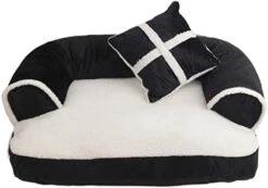 SENERY Four Seasons Warm Chihuahua Small Dog Bed Luxury Pet Dog Sofa With Pillow Detachable Wash Soft Fleece Cat Bed -Dog Supplies Store 41Brjb6IP L. AC