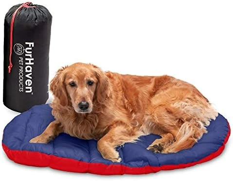 Furhaven Outdoor Travel Dog Bed For Large/Medium Dogs W/ Carry Bag, Washable & Foldable, Great For Crates & Kennels - Trail Pup Travel Pillow Mat W/ Stuff Sack Bag - Paprika/Camo-Paw, Large 8 Furhaven Outdoor Travel Dog Bed For Large/Medium Dogs W/ Carry Bag, Washable & Foldable, Great For Crates & Kennels - Trail Pup Travel Pillow Mat W/ Stuff Sack Bag - Paprika/Camo-Paw, Large - Image 8