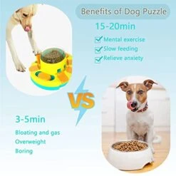 Kubatis Dog Puzzle Toys Level 3 2 1, Dog Treat Puzzle Slow Feeder, Interactive Enrichment Toys For Large/Medium/Small And Smart Dog, Dog Food Dispenser For Boredom And Mental Stimulation (Blue). -Dog Supplies Store 41Ca9qjLxaL