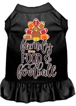 Family, Food, And Football Screen Print Dog Dress Purple Sm 7 Family, Food, And Football Screen Print Dog Dress Purple Sm -Dog Supplies Store 41Dim6n5KAL 5