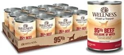 Wellness 95% Chicken Natural Wet Grain Free Canned Dog Food, 13.2-Ounce Can (Pack Of 12) 13 Wellness 95% Chicken Natural Wet Grain Free Canned Dog Food, 13.2-Ounce Can (Pack Of 12) -Dog Supplies Store 41DjOI0QlL. AC