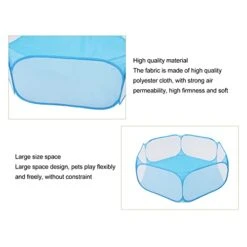 Small Animals Tent, Foldable Pet Playpen Portable Outdoor Exercise Yard Fence For Cat Rabbits Bunny Hamster Guinea Pig Chinchillas Blue 11 Small Animals Tent, Foldable Pet Playpen Portable Outdoor Exercise Yard Fence For Cat Rabbits Bunny Hamster Guinea Pig Chinchillas Blue -Dog Supplies Store 41DplalCZNL
