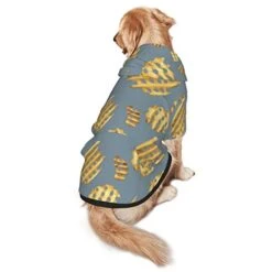 Fries Pattern Fast Food Pet Dog Costume Large Pets Wear Hoodies Winter Small Medium Cats Cloth Sweatshirts Jacket Pullover
