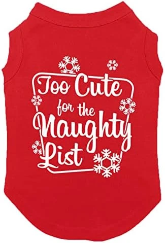 Too Cute For The Naughty List - Adorable Dog Shirt (Dark Gray, Small) 5 Too Cute For The Naughty List - Adorable Dog Shirt (Dark Gray, Small) - Image 5