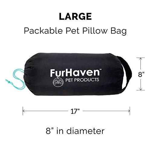 Furhaven Outdoor Travel Dog Bed For Large/Medium Dogs W/ Carry Bag, Washable & Foldable, Great For Crates & Kennels - Trail Pup Travel Pillow Mat W/ Stuff Sack Bag - Paprika/Camo-Paw, Large 3 Furhaven Outdoor Travel Dog Bed For Large/Medium Dogs W/ Carry Bag, Washable & Foldable, Great For Crates & Kennels - Trail Pup Travel Pillow Mat W/ Stuff Sack Bag - Paprika/Camo-Paw, Large - Image 3