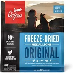 ORIJEN Original Freeze Dried Medallions, Grain Free Dry Dog Food And Topper, WholePrey Ingredients, 16 Oz 17 ORIJEN Original Freeze Dried Medallions, Grain Free Dry Dog Food And Topper, WholePrey Ingredients, 16 Oz -Dog Supplies Store 41Fmtp0va5L. AC