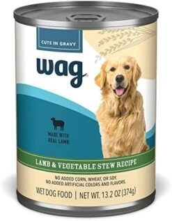 Amazon Brand - Wag Stew Canned Dog Food, Beef & Vegetable Recipe, 13.2 Oz Can (Pack Of 12) -Dog Supplies Store 41FyRBtsz7L. AC