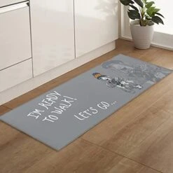 Savannan Runner Rugs And Mats,18313 Pcs I'm Ready To Walk Let's Go Cocker Spaniel Dog Pet Gray Non Slid,Absorbent Kitchen Rug,Rubber Dots Backing Indoor Door Mat,Standing Mat 23.6x70.9 Inch -Dog Supplies Store 41Fyv XqML. AC