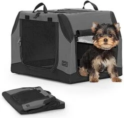 Petsfit Soft Dog Crate With Tilt Angle, 36" L X 24" W X 23" H Fit For Car Seats And Trunks, Multiple Carrying Options, Ideal For Dog Travel 24 Petsfit Soft Dog Crate With Tilt Angle, 36" L X 24" W X 23" H Fit For Car Seats And Trunks, Multiple Carrying Options, Ideal For Dog Travel -Dog Supplies Store 41G05DcpVPL. AC