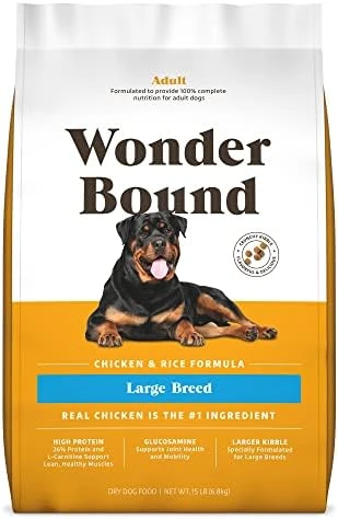 Amazon Brand - Wonder Bound Large Breed, Adult Dry Dog Food, Chicken & Rice, 30 Pound Bag 5 Amazon Brand - Wonder Bound Large Breed, Adult Dry Dog Food, Chicken & Rice, 30 Pound Bag - Image 5