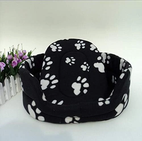 SENERY Black Color Pet Mat Dirt-Resistant Printed Palm Puppy Dog Mat Dog House Animal Care Luxury Pet Dog Bed 5 SENERY Black Color Pet Mat Dirt-Resistant Printed Palm Puppy Dog Mat Dog House Animal Care Luxury Pet Dog Bed - Image 5