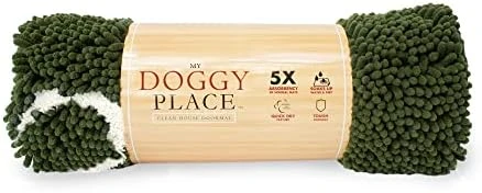 My Doggy Place Microfiber Dog Mat For Muddy Paws, 31" X 20" Charcoal With Paw Print - Absorbent And Quick-Drying Dog Paw Cleaning Mat, Washer And Dryer Safe - Non-Slip Rubber Backed Pet Mat, Medium 7 My Doggy Place Microfiber Dog Mat For Muddy Paws, 31" X 20" Charcoal With Paw Print - Absorbent And Quick-Drying Dog Paw Cleaning Mat, Washer And Dryer Safe - Non-Slip Rubber Backed Pet Mat, Medium - Image 7
