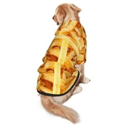Realistic Fries Food Pet Dog Hoodie Costume Pets Wear Hoodies Winter Coat Cloth Sweaters Sweatshirts Jacket Pullover