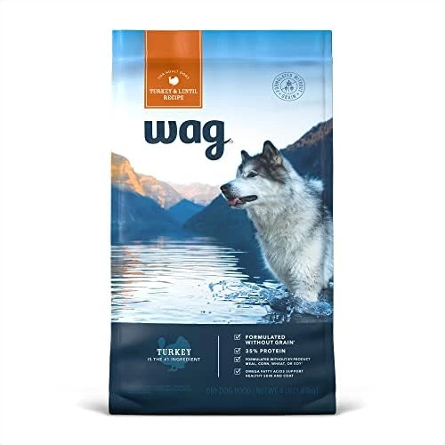 Amazon Brand - Wag High Protein Dry Dog Food Turkey & Lentil Recipe, Grain Free (30 Lb. Bag) 15 Amazon Brand - Wag High Protein Dry Dog Food Turkey & Lentil Recipe, Grain Free (30 Lb. Bag) - Image 15