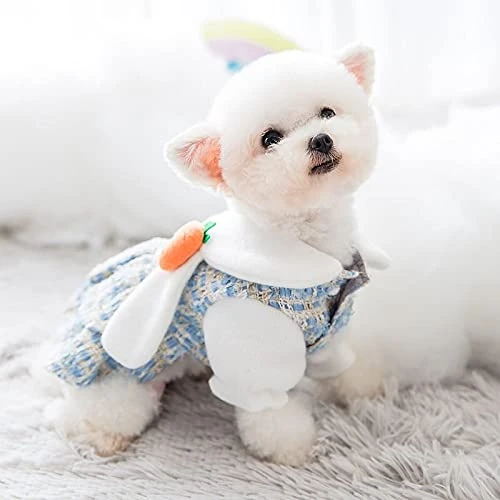 Cartoon Dog Clothes Rabbit Carrot Dresses Clothing For Dogs Small Super Pet Outfits Cute Autumn Winter Thick A1 L 2 Cartoon Dog Clothes Rabbit Carrot Dresses Clothing For Dogs Small Super Pet Outfits Cute Autumn Winter Thick A1 L - Image 2