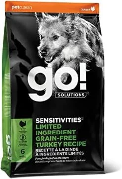 GO! SOLUTIONS SENSITIVITIES - Turkey Recipe - Limited Ingredient Dog Food, 3.5 Lb – Grain Free Dog Food For All Life Stages – Dog Food To Support Sensitive Stomachs 21 GO! SOLUTIONS SENSITIVITIES - Turkey Recipe - Limited Ingredient Dog Food, 3.5 Lb – Grain Free Dog Food For All Life Stages – Dog Food To Support Sensitive Stomachs -Dog Supplies Store 41IQ 41jS2L. AC 1
