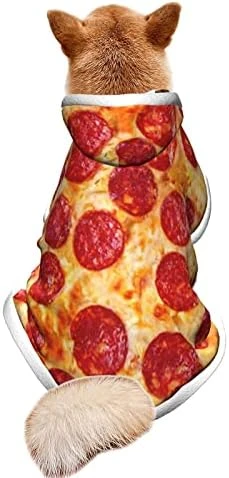 Realistic Pizza Food Dog Costume Plush Dog Blanket Puppy Hoodie Cat Sweatshirts Dog Jacket/Vest/Pullover For Small Medium Dogs ,S-L 6 Realistic Pizza Food Dog Costume Plush Dog Blanket Puppy Hoodie Cat Sweatshirts Dog Jacket/Vest/Pullover For Small Medium Dogs ,S-L - Image 6