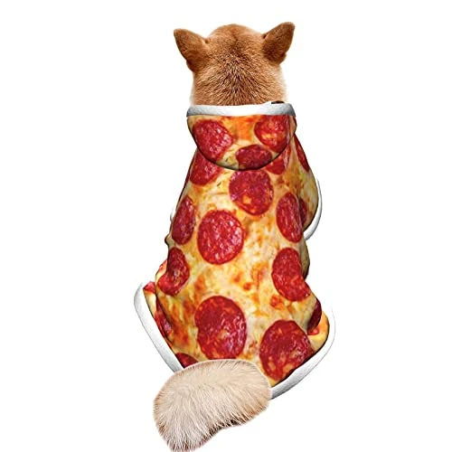 Realistic Pizza Food Dog Costume Plush Dog Blanket Puppy Hoodie Cat Sweatshirts Dog Jacket/Vest/Pullover For Small Medium Dogs ,S-L 1 Realistic Pizza Food Dog Costume Plush Dog Blanket Puppy Hoodie Cat Sweatshirts Dog Jacket/Vest/Pullover For Small Medium Dogs ,S-L