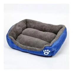YangYan Dog Beds For Large Dogs Dog Kennel Candy-Colored Square Nest Pet Kennel Dirty And Moisture-Proof Mat Dog House Puppy Bed Pet Mat (Color : Baolan, Size : 43 X 32cm)
