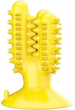 MeDapi Dog Toothbrush, Dog Teeth Cleaning Stick, Dog Teeth Grinding Stick, Food Leakage Device, Chewing-Resistant Pet Supplies, Pet Toys Yellow -Dog Supplies Store 41JqAGoqMgL. AC