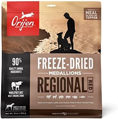 ORIJEN Original Freeze Dried Medallions, Grain Free Dry Dog Food And Topper, WholePrey Ingredients, 16 Oz 11 ORIJEN Original Freeze Dried Medallions, Grain Free Dry Dog Food And Topper, WholePrey Ingredients, 16 Oz - Image 11