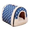 SENERY Print Pet House Warm Dog Bed Kennel Mat Blanket Cats Cushion Sofa For Puppies Small Medium Large Dogs