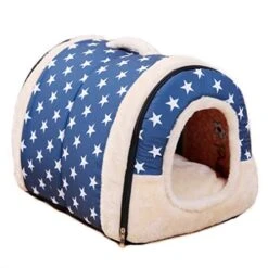 SENERY Print Pet House Warm Dog Bed Kennel Mat Blanket Cats Cushion Sofa For Puppies Small Medium Large Dogs