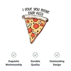 GENERIC I Love You More Than Pizza Dog Hoodie With Pocket - Cute Design Dog Coat - Funny Food Dog Clothing - Gray, 2XL 19 GENERIC I Love You More Than Pizza Dog Hoodie With Pocket - Cute Design Dog Coat - Funny Food Dog Clothing - Gray, 2XL -Dog Supplies Store 41KsHAf3X7L