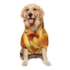 Fries Pattern Fast Food Pet Dog Costume Large Pets Wear Hoodies Winter Small Medium Cats Coat Sweaters Jacket Pullover