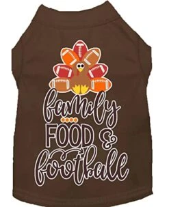 Family, Food, And Football Screen Print Dog Shirt Red Sm -Dog Supplies Store 41MtQOLk2xL 11