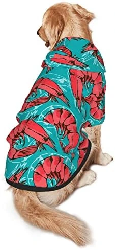 Shrimp Pattern Sea Food Pet Dog Costume Large Pets Wear Hoodies Winter Large Cats Coat Sweaters Jacket Pullover 12 Shrimp Pattern Sea Food Pet Dog Costume Large Pets Wear Hoodies Winter Large Cats Coat Sweaters Jacket Pullover - Image 12