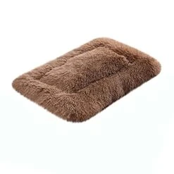 Muangan Ultra Soft Pet Bed Winter Warm Dog Bed Fluffy Plush Dog Cat Crate Beds Washable Kennel Cushions For Small Medium Large Dogs Cats Non Slip Pet Supplies Dog Harness (Brown, One Size)