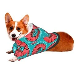 Shrimp Pattern Sea Food Pet Dog Costume Pets Wear Hoodies Winter Large Cats Cloth Sweatshirts Jacket Pullover