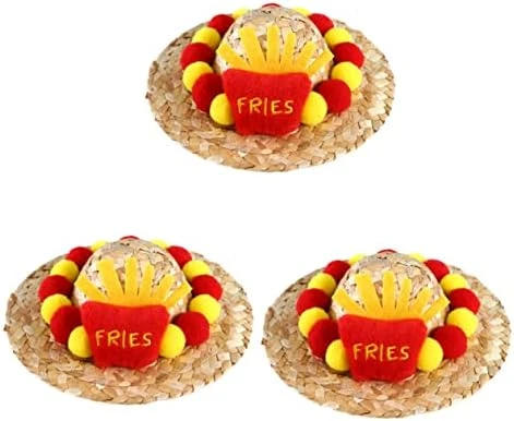 5pcs Cat Dog Straw Hat Trendy Hats Summer Clothing Dresses Trendy Pet Costume Hat Pet Cosplay Costume Small Animals Hat Hats For Dog Wear-Resistant Pet Hat Delicate Cat Hat Food 11 5pcs Cat Dog Straw Hat Trendy Hats Summer Clothing Dresses Trendy Pet Costume Hat Pet Cosplay Costume Small Animals Hat Hats For Dog Wear-Resistant Pet Hat Delicate Cat Hat Food - Image 11