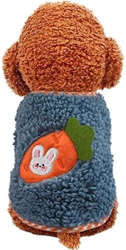 Dog Clothes Furry Carrot Rabbit Sweater Coat Suitable For Small Dogs Puppy Pet Cat Autumn And Winter Pet Cute Clothing Coat A1 XS A1 XS 3 Dog Clothes Furry Carrot Rabbit Sweater Coat Suitable For Small Dogs Puppy Pet Cat Autumn And Winter Pet Cute Clothing Coat A1 XS A1 XS - Image 3