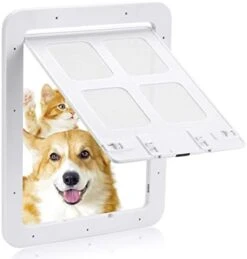 Dog Screen Door For Sliding Screen Door - Dog Door For Screen Door With Automatic Magnetic Closure - Pet Screen Door For Dogs And Cats (Black Large) -Dog Supplies Store 41PXEPWLuVL. AC 1