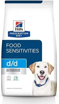 Hill's Prescription Diet D/d Skin/Food Sensitivities Potato & Duck Formula Dry Dog Food, Veterinary Diet, 8 Lb. Bag -Dog Supplies Store 41Pbkeu vUL. AC 1