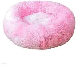 YangYan Round Washable Long Plush Dog Kennel New Super Soft Dog Mat Dog Basket Pet Bed Cat House Velvet Mats Sofa For Dog (Color : Sky Blue, Size : 40cm) -Dog Supplies Store 41QXuySL41L. AC 2