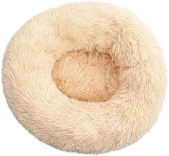 UNOVAP Pet Mat Donut Furry Pet Bed Round Mat Small Medium-Sized Animals Sleep With The Mat (Color : Apricot, Size : S 40CM) -Dog Supplies Store 41R7wbYiG5L. AC