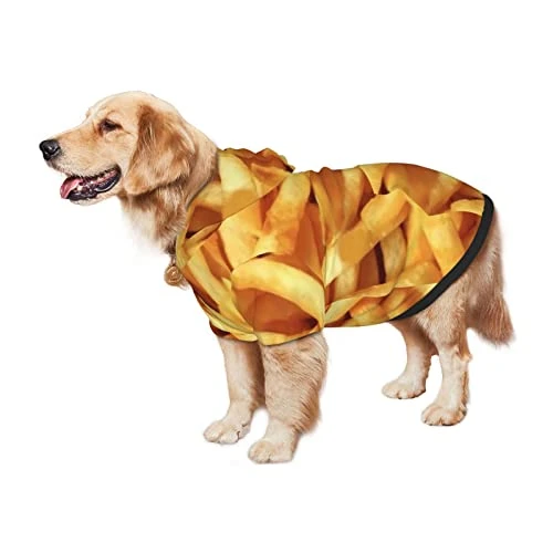 Fries Pattern Fast Food Pet Dog Costume Large Pets Wear Hoodies Winter Small Medium Cats Coat Sweaters Jacket Pullover 2 Fries Pattern Fast Food Pet Dog Costume Large Pets Wear Hoodies Winter Small Medium Cats Coat Sweaters Jacket Pullover - Image 2