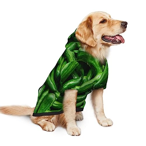 Cucumber Vegetables Green Food Pet Dog Hoodie Costume Pets Wear Hoodies Winter Coat Cloth Sweaters Sweatshirts Jacket Pullover 2 Cucumber Vegetables Green Food Pet Dog Hoodie Costume Pets Wear Hoodies Winter Coat Cloth Sweaters Sweatshirts Jacket Pullover - Image 2