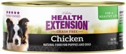 Health Extension Wet Dog Food, Gluten And Grain-Free, Healthy Natural Food Canned For Puppies, Chicken Recipe (5.5 Oz / 156 G) (Pack Of 24) -Dog Supplies Store 41S8T39xemL. AC