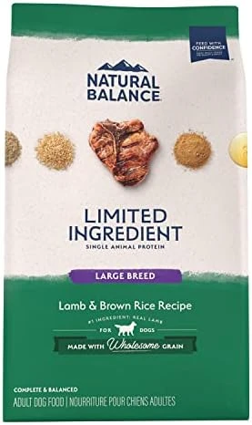 Natural Balance Limited Ingredient Large Breed Adult Dry Dog Food With Healthy Grains, Lamb & Brown Rice Recipe, 26 Pound (Pack Of 1) 7 Natural Balance Limited Ingredient Large Breed Adult Dry Dog Food With Healthy Grains, Lamb & Brown Rice Recipe, 26 Pound (Pack Of 1) - Image 7
